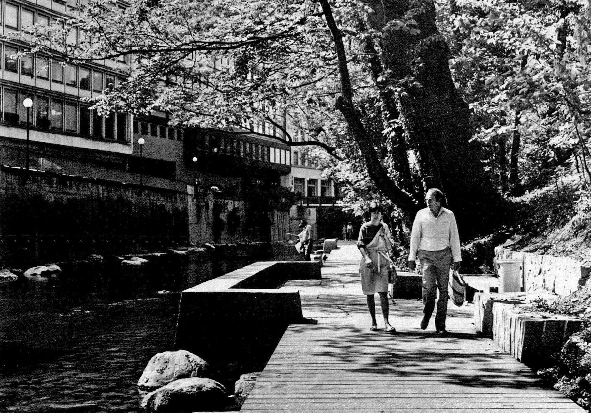 Schanzengraben, Zürich, 1986. Foto. F. Maurer, in Anthos 4/1986